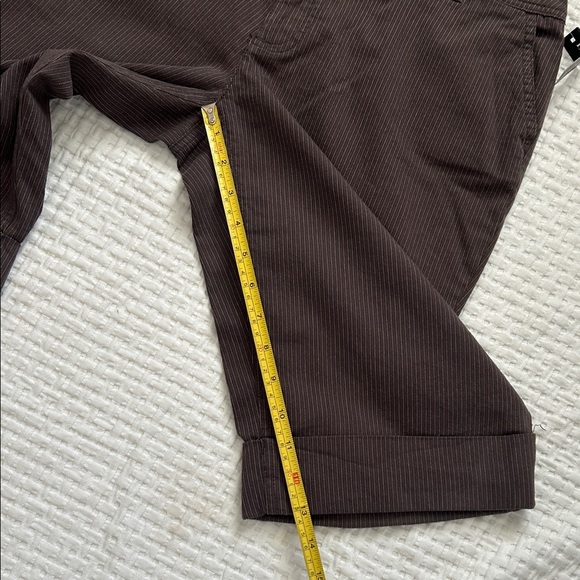 a.n.a Chocolate Pinstriped Women's Shorts - Picture 6 of 12